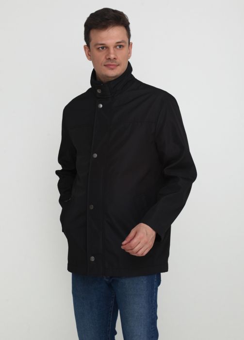 Куртка чоловіча демісезонна Thomas Goodwin чорна подовжена