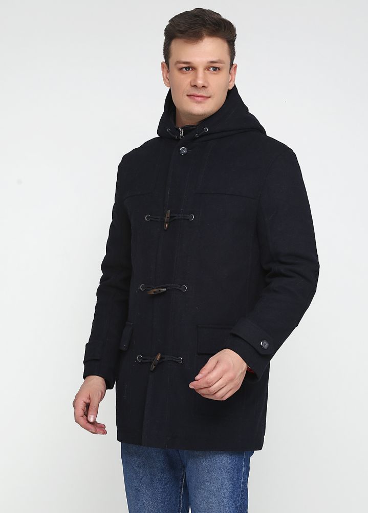 Пальто мужское черное зимнее Thomas Goodwin