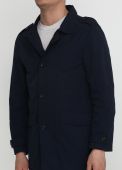 Плащ чоловічий демісезонний Thomas Goodwin синій короткий