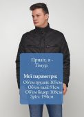 Куртка чоловіча демісезонна Yorn чорна стьобана
