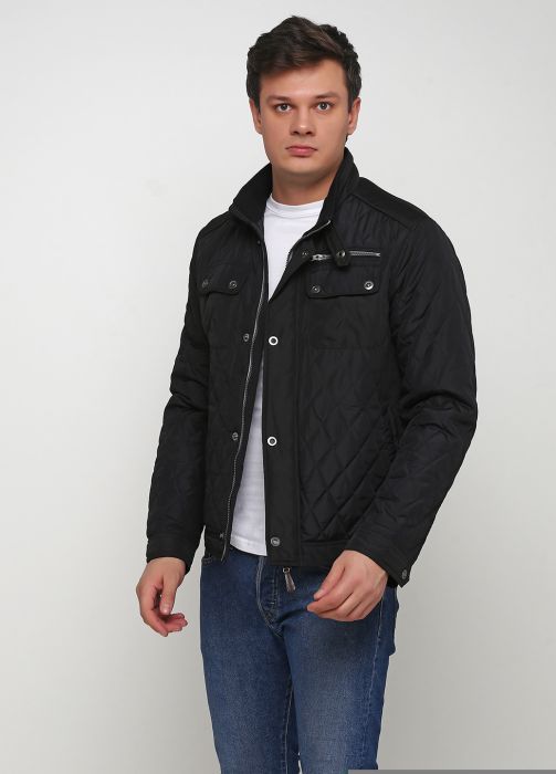 Куртка мужская демисезонная Kaiser 6 черная стеганая