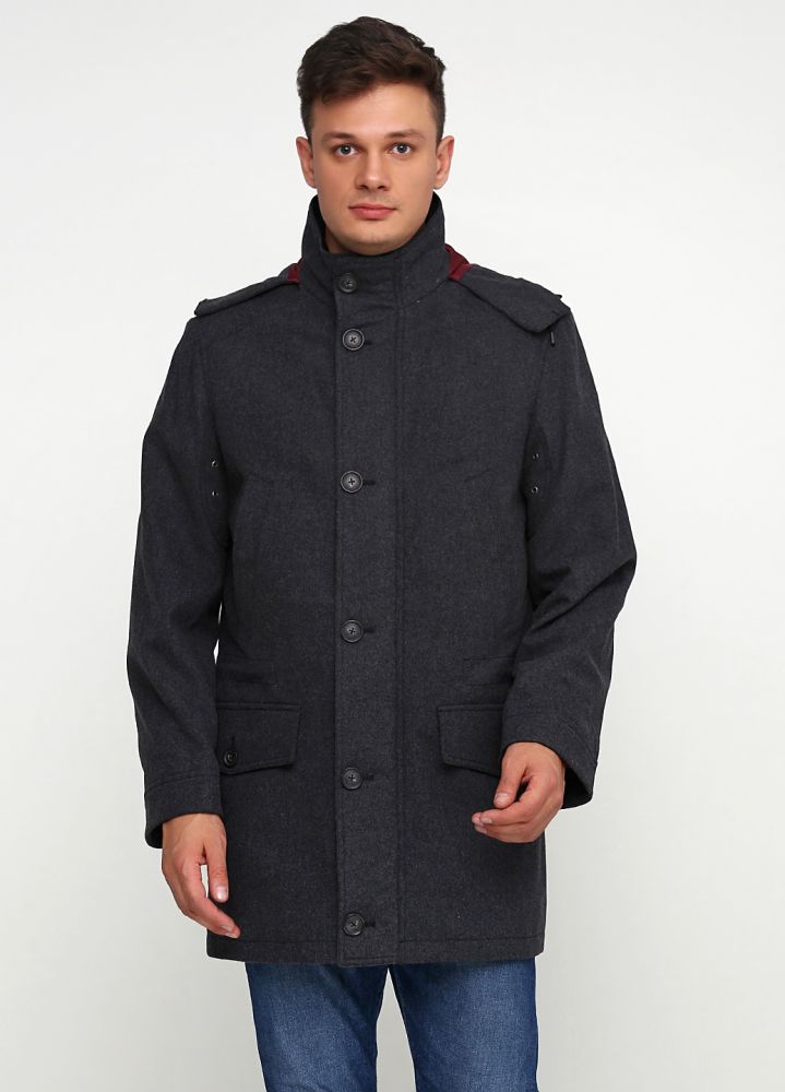 Пальто мужское серое зимнее Kaiser