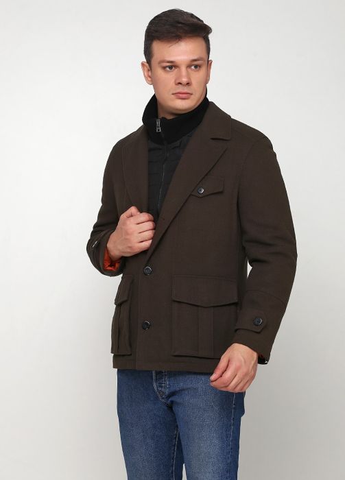 Напівпальто чоловіче демісезонне Kaiser оливкове