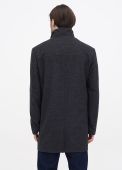Пальто чоловіче Kaiser сіре (комірець стійка)
