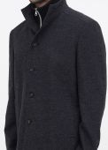 Пальто чоловіче Kaiser сіре (комірець стійка)