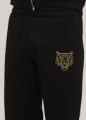 Штани-джогери чоловічі зимові Only Man чорні з золотим тигром (високий зріст)
