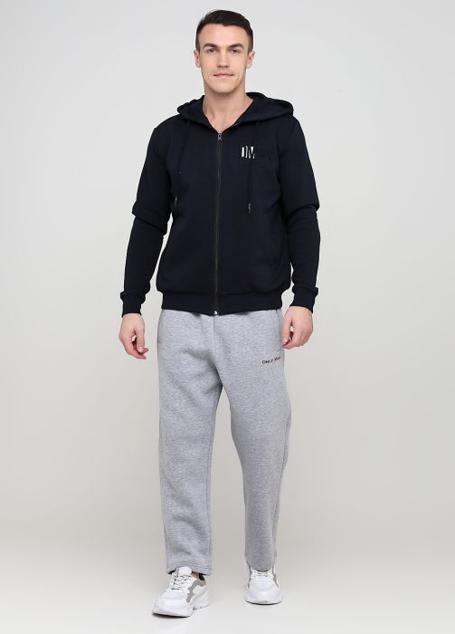 Брюки мужские зимние прямые Only Man серые (низкий рост)