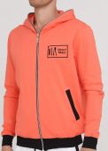 Толстовка чоловіча демісезонна Only Man персикова з шевроном на грудях та блискавкою на капюшон (лакоста) Толстовка чоловіча демісезонна Only Man персикова з шевроном на грудях та блискавкою на капюшон (лакоста)