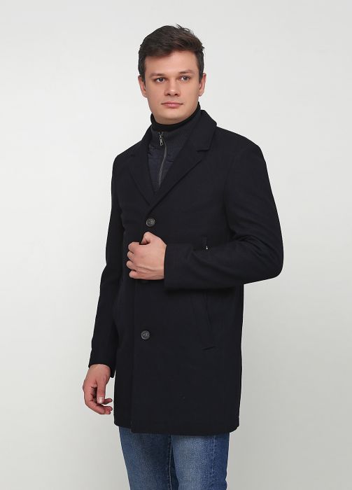 Пальто чоловіче Giorgio темно-синє