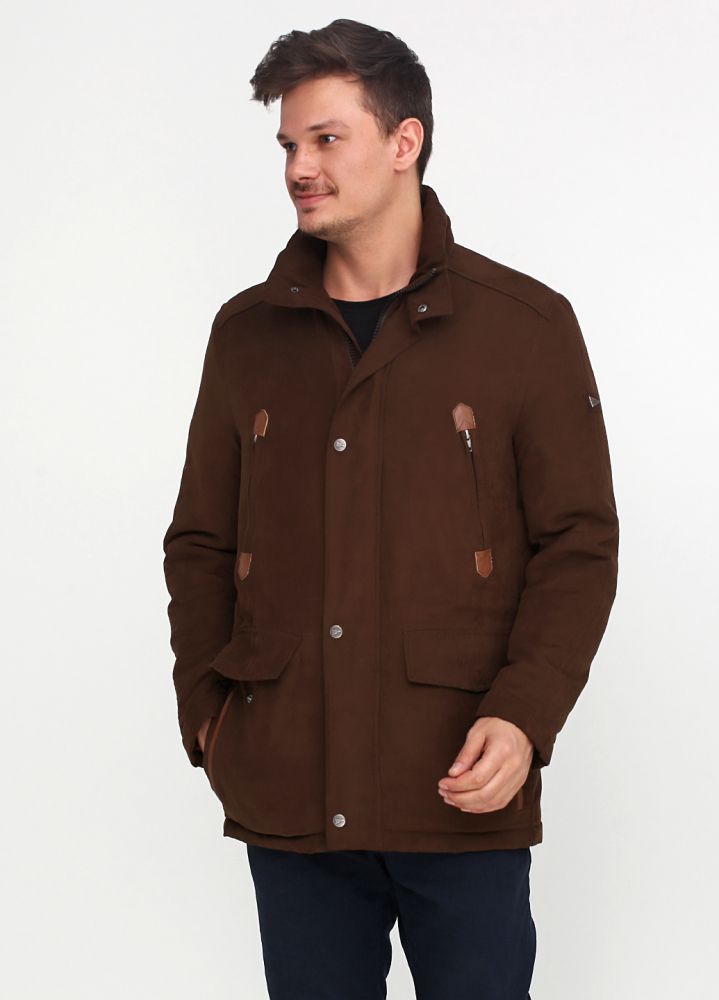 Куртка чоловіча осінь-зима Paul R. Smith коричнева ("замш")