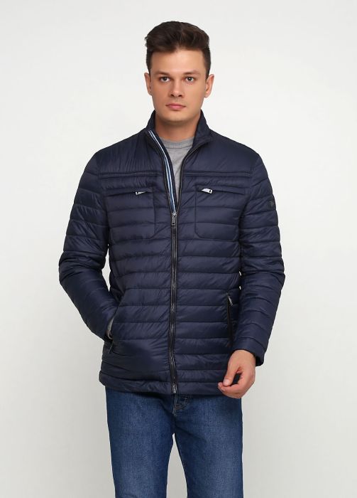 Пуховик чоловічий Paul R. Smith темно-синій з кнопками ззаду