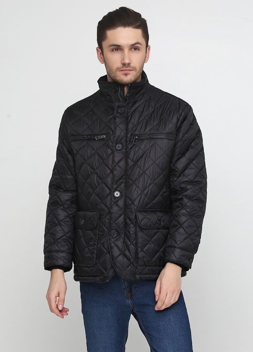Куртка мужская демисезонная Robert Red черная стеганая Куртка мужская демисезонная Robert Red черная стеганая