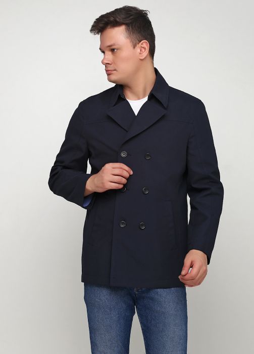 Плащ мужской Tom Tailor темно-синий короткий  Плащ мужской Tom Tailor темно-синий короткий