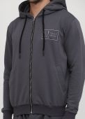 Толстовка чоловіча демісезонна Only Man графітова зі стандартною блискавкою