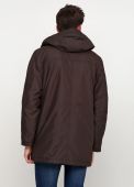 Курточка мужская демисезонная C.Comberti коричневая с капюшоном  Курточка мужская демисезонная C.Comberti коричневая с капюшоном