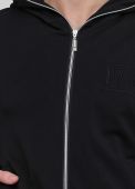 Толстовка чоловіча демісезонна Only Man чорна з капюшоном на блискавці