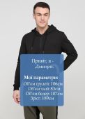 Толстовка чоловіча демісезонна Only Man чорна зі стандартною блискавкою і шевроном на грудях