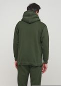 Толстовка чоловіча зимова Only Man оливкова з шевроном знизу