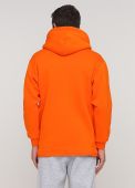 Толстовка чоловіча зимова Only Man помаранчева з шевроном знизу