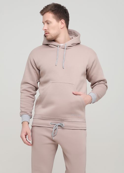 Худі чоловіче зимове Only Man мокко