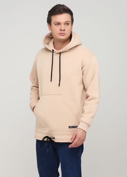 Худі чоловіче зимове Only Man пісочне Худі чоловіче зимове Only Man пісочне