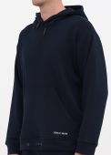 Худі чоловіче демісезонне Only Man темно-синє (тринитка петля)