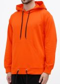 Худи мужское демисезонное Only Man мандариновое (двунитка петля) без вышивки