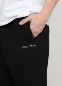 Штани чоловічі зимові прямі Only Man чорні (високий зріст)