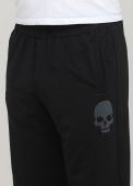 Штани чоловічі демісезонні прямі Only Man чорні з черепом (високий зріст)