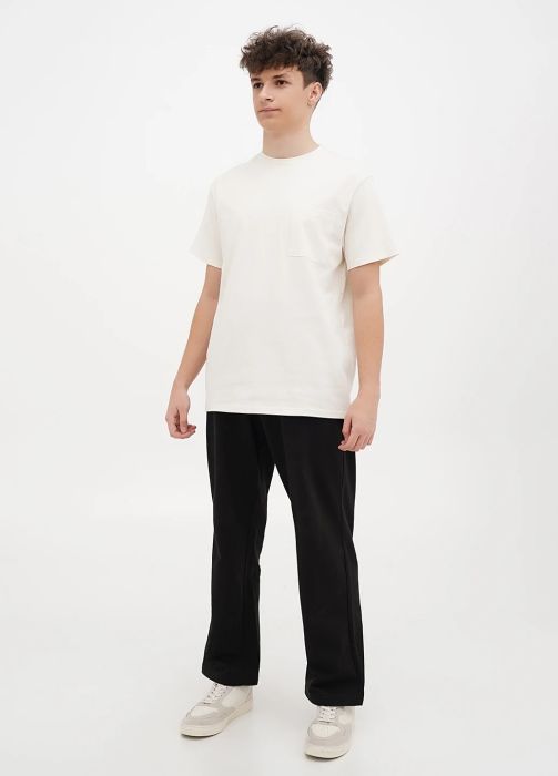 Штани чоловічі прямі осінь-зима Only Man чорні (двонитка з начосом)