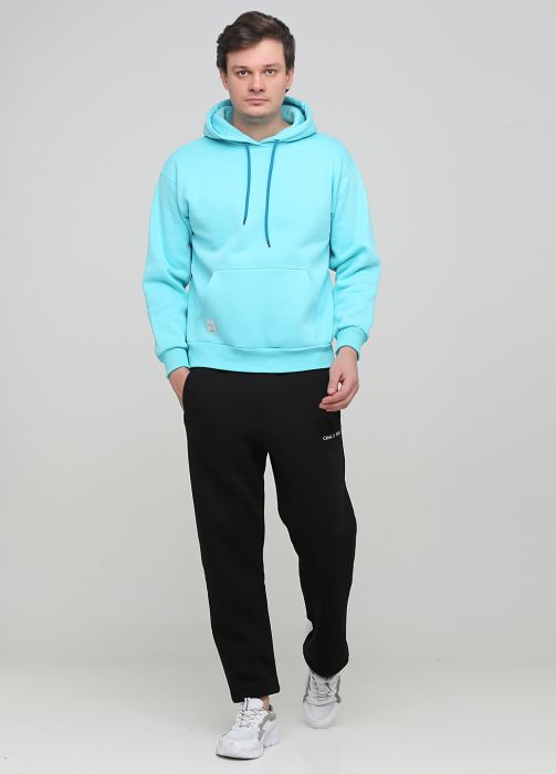 Брюки мужские зимние прямые Only Man черные (низкий рост)