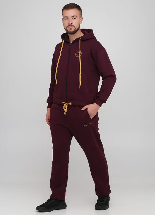 Штани чоловічі зимові прямі Only Man сливові (низький зріст) Штани чоловічі зимові прямі Only Man сливові (низький зріст)