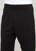 Брюки мужские демисезонные прямые Only Man черные с черным лого сзади (низкий рост) 