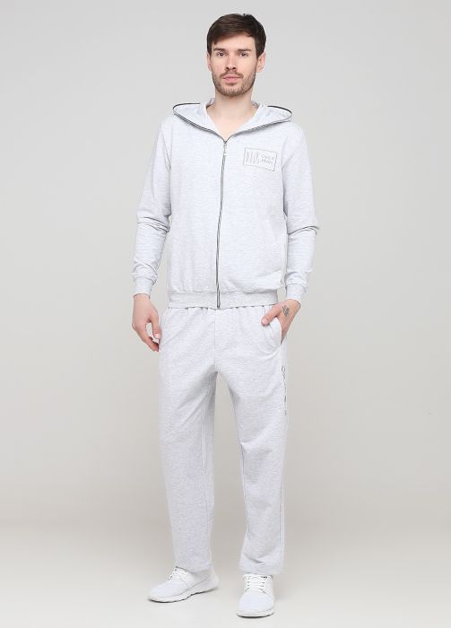 Штани чоловічі демісезонні прямі Only Man світло-сірі з сірим лого спереду (низький зріст) Штани чоловічі демісезонні прямі Only Man світло-сірі з сірим лого спереду (низький зріст)