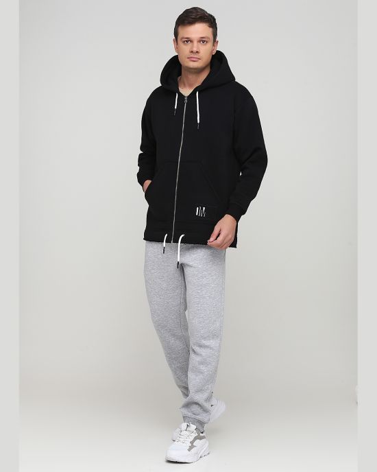 Брюки-джоггеры мужские зимние Only Man серые (высокий рост)