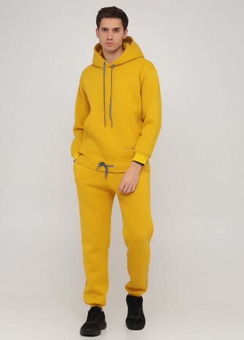 Штани-джогери чоловічі зимові Only Man гірчичні (високий зріст)