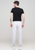 Штани-джогери чоловічі демісезонні Only Man світло-сірі з сірою вишивкою знизу (високий зріст)