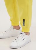 Брюки-джоггеры мужские зимние Only Man желтые с оттенком лимон без вышивки (низкий рост)