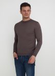 Джемпер чоловічий демісезонний в'язаний Only Man кавовий з бавовни