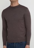 Джемпер чоловічий демісезонний в'язаний Only Man кавовий з бавовни