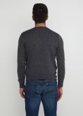 Джемпер мужской демисеззонный вязаный Only Man серый из шерсти 