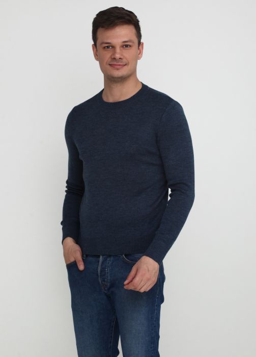 Джемпер мужской демисезонный вязаный Only Man джинс из шерсти