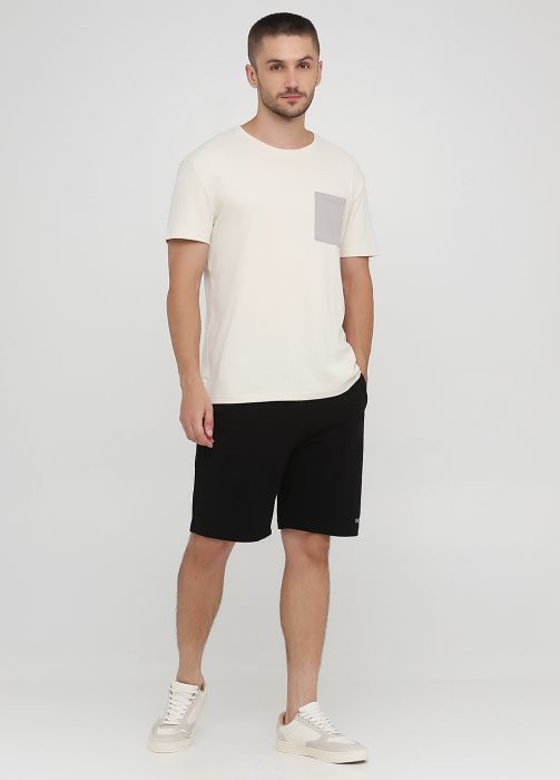 Шорти чоловiчi лiтнi Only Man чорнi з маленькою вишивкою знизу