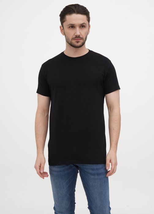 Футболка чоловіча Only Man чорна з круглою горловиною (без вишивки)