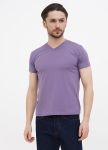 Футболка мужская V-горловина Only Man сиреневая 