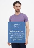 Футболка чоловіча V-виріз Only Man бузкова Футболка чоловіча V-виріз Only Man бузкова