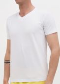 Футболка мужская V-горловина Only Man белая (без вышивки)