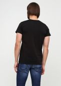 Футболка мужская Only Man черная с черным логотипом сзади
