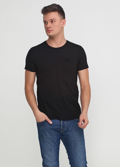 Футболка "Only Man" с маленьким черным лого впереди