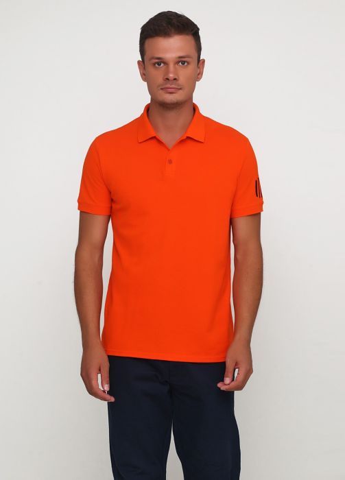 Футболка-поло чоловіча Only Man помаранчева (лакоста)